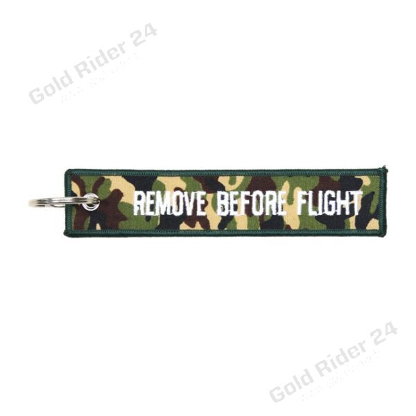 Porte-clé Remove before flight camo