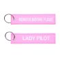 Porte-clé Remove before flight/Lady